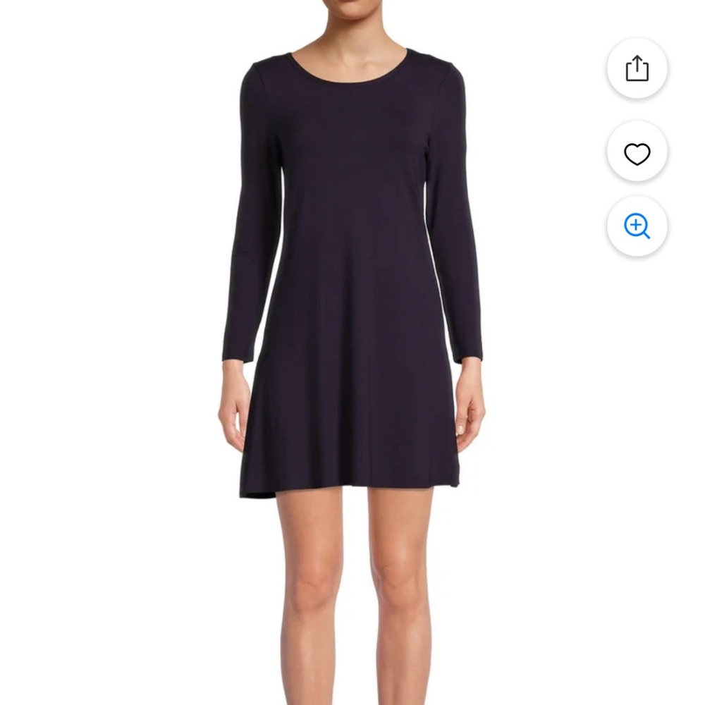 Nine. Eight New York Women’s Navy Long Sleeve T-Shirt Dress Size XL NWT - Picture 2 of 11